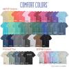 imageComfort Colors Adult Heavyweight Short Sleeve Tee Style G1717G1745 MultipackNeon Red Orange 1pack