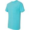 imageCOMFORT COLORS Heavyweight Ring Spun Pocket Tee  Royal CaribeMedium lagoon Blue