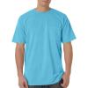 imageCOMFORT COLORS Heavyweight Ring Spun Pocket Tee  Royal CaribeMedium lagoon Blue
