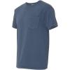 imageCOMFORT COLORS Heavyweight Ring Spun Pocket Tee  Royal CaribeMidnight Navy