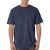 imageCOMFORT COLORS Heavyweight Ring Spun Pocket Tee  Royal CaribeMidnight Navy