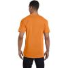 imageCOMFORT COLORS Heavyweight Ring Spun Pocket Tee  Royal CaribeNeon Red Orange
