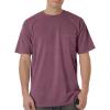 imageCOMFORT COLORS Heavyweight Ring Spun Pocket Tee  Royal CaribeXxlarge berry
