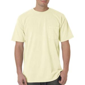 imageCOMFORT COLORS Heavyweight Ring Spun Pocket Tee  Royal CaribeBanana