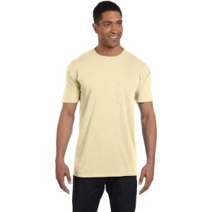 imageCOMFORT COLORS Heavyweight Ring Spun Pocket Tee  Royal CaribeBanana Dirdye