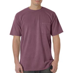 imageCOMFORT COLORS Heavyweight Ring Spun Pocket Tee  Royal CaribeBerry