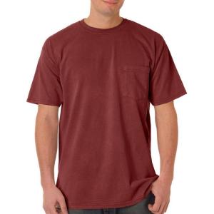 imageCOMFORT COLORS Heavyweight Ring Spun Pocket Tee  Royal CaribeBrick