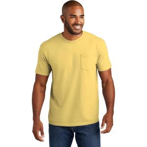 imageCOMFORT COLORS Heavyweight Ring Spun Pocket Tee  Royal CaribeButter