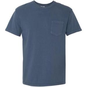imageCOMFORT COLORS Heavyweight Ring Spun Pocket Tee  Royal CaribeMidnight
