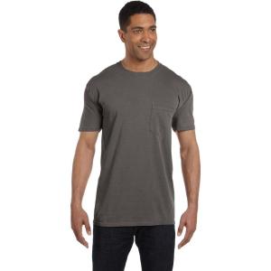 imageCOMFORT COLORS Heavyweight Ring Spun Pocket Tee  Royal CaribePepper