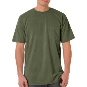 imageCOMFORT COLORS Heavyweight Ring Spun Pocket Tee  Royal CaribeSage
