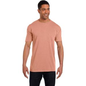 imageCOMFORT COLORS Heavyweight Ring Spun Pocket Tee  Royal CaribeTerracota